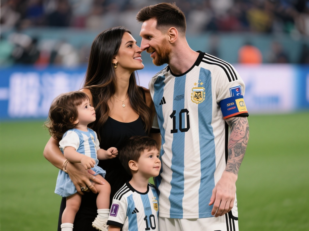 梅西与妻子恩爱如初 青梅竹马情比金坚 从案例看足球明星感情的另一面
相比于一